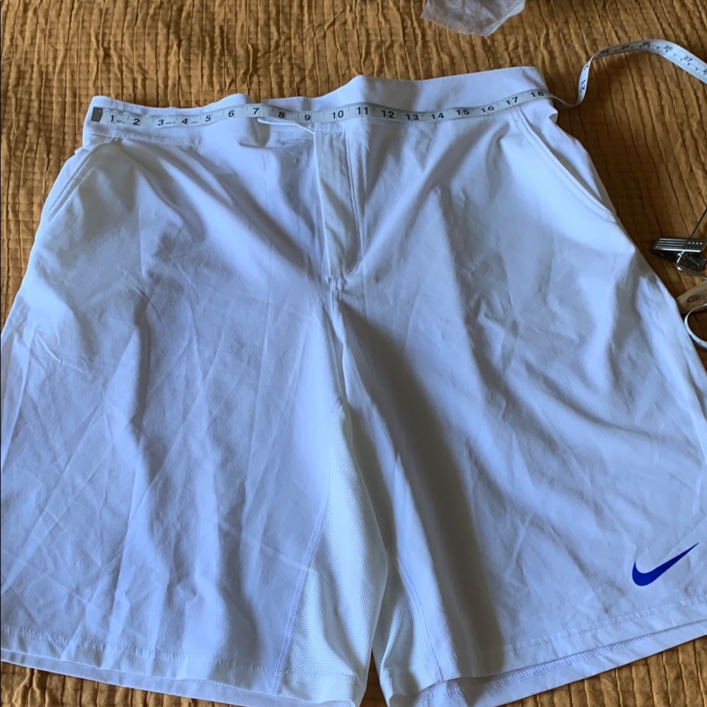 Nike men’s White Athletic Shorts